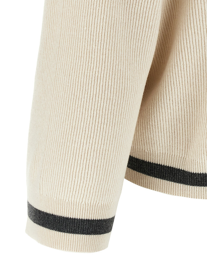 Ribbed Sweater Maglioni Beige