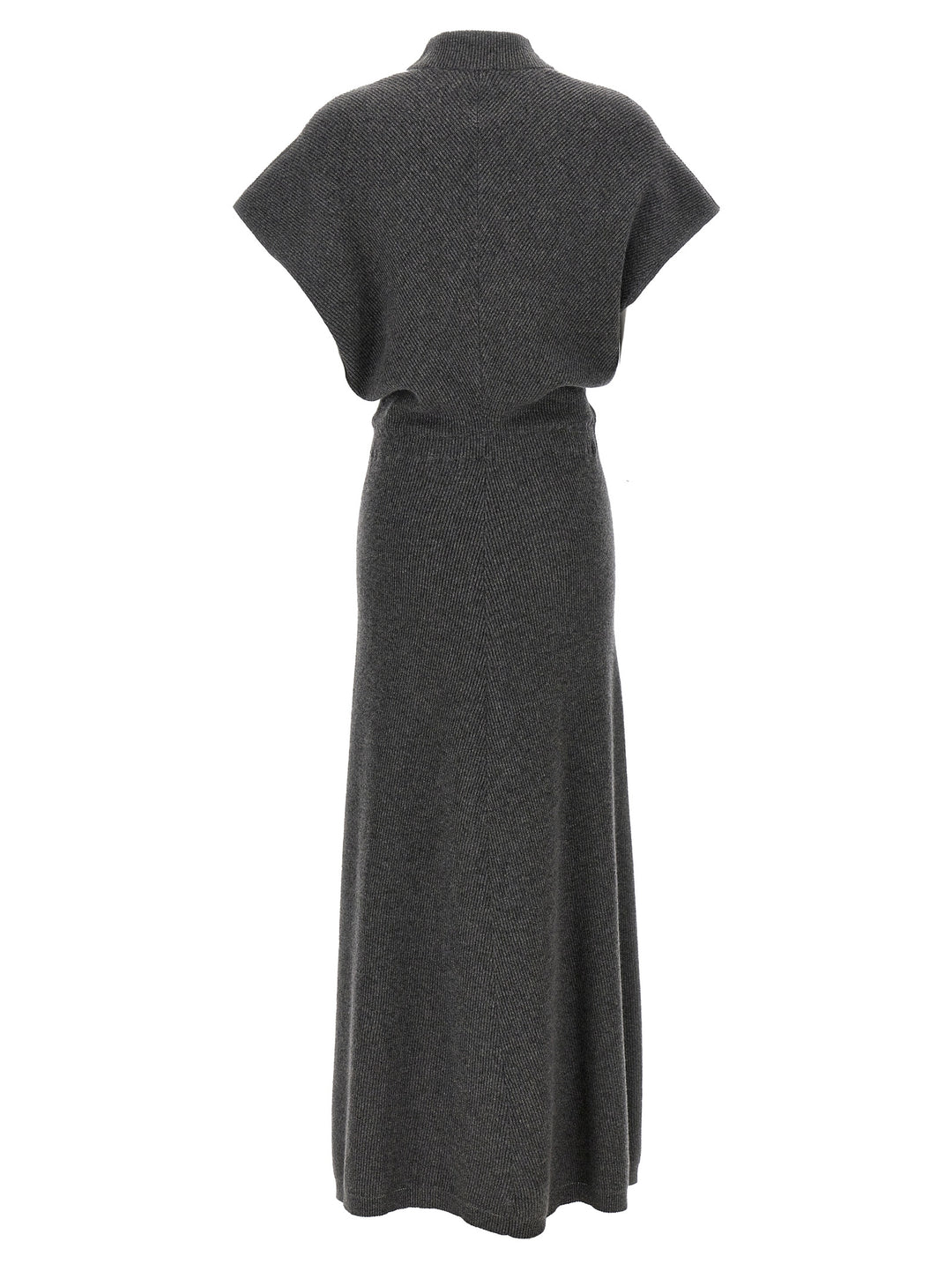 Ribbed Dress Abiti Grigio