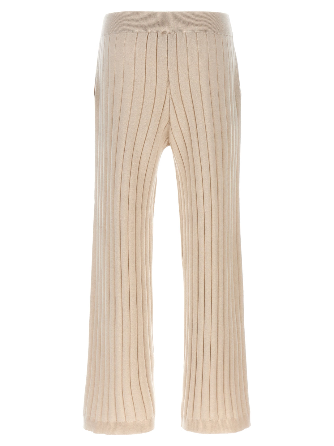 Ribbed Pantaloni Beige