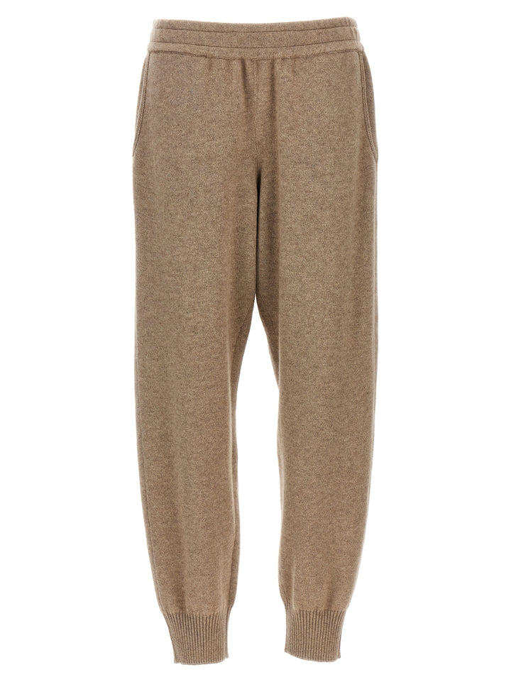 Cashmere Joggers Pantaloni Beige