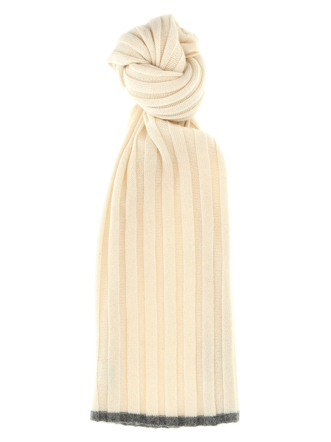 Ribbed Scarf Sciarpe Bianco