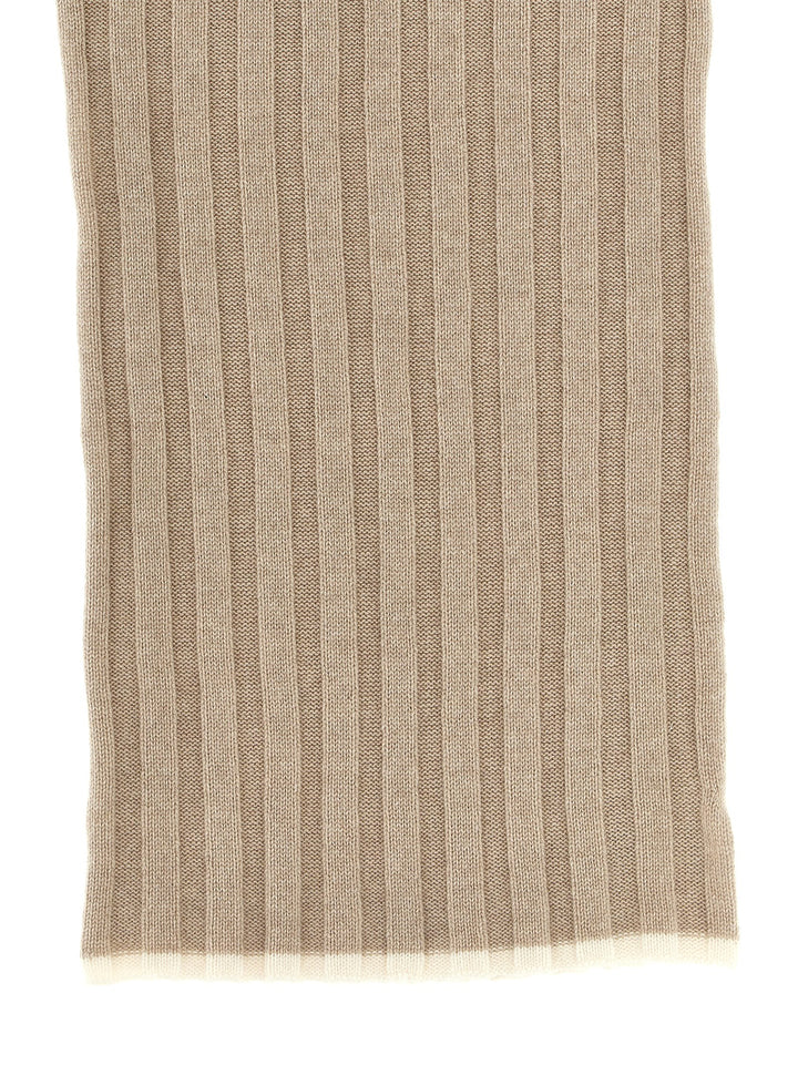 Ribbed Scarf Sciarpe Beige