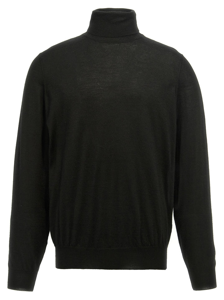 Silk Cashmere Turtleneck Sweater Maglioni Nero