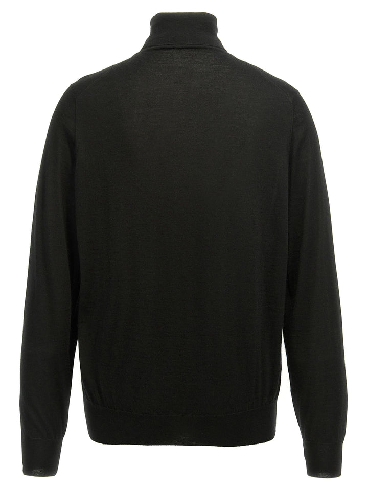 Silk Cashmere Turtleneck Sweater Maglioni Nero