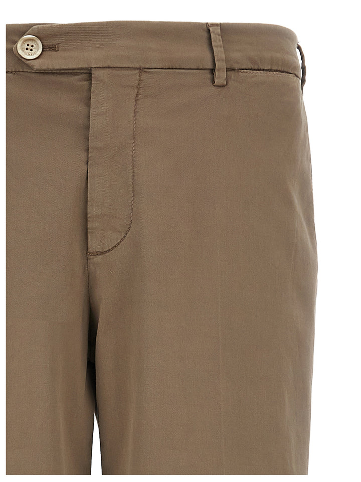 Garment-Dyed Trousers Pantaloni Beige