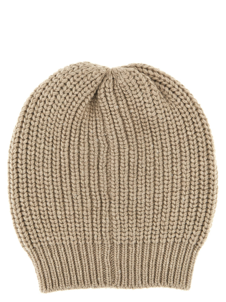 Sequin Beanie Cappelli Beige