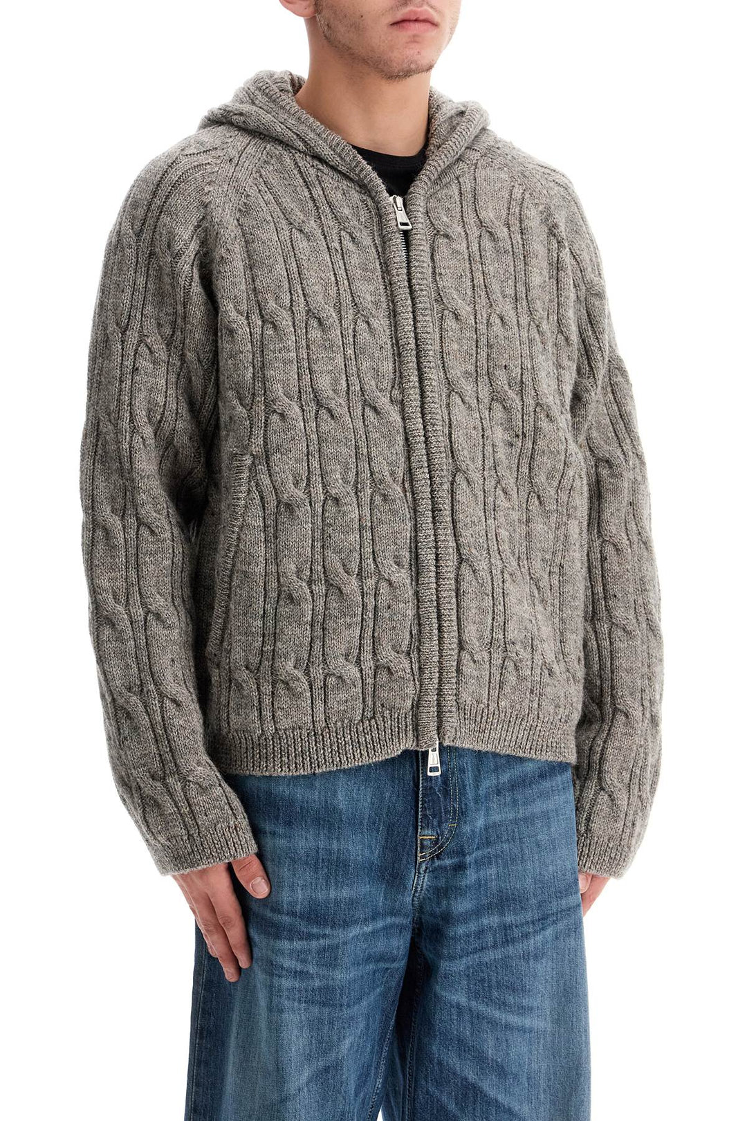 Cardigan Con Zip Level Hood