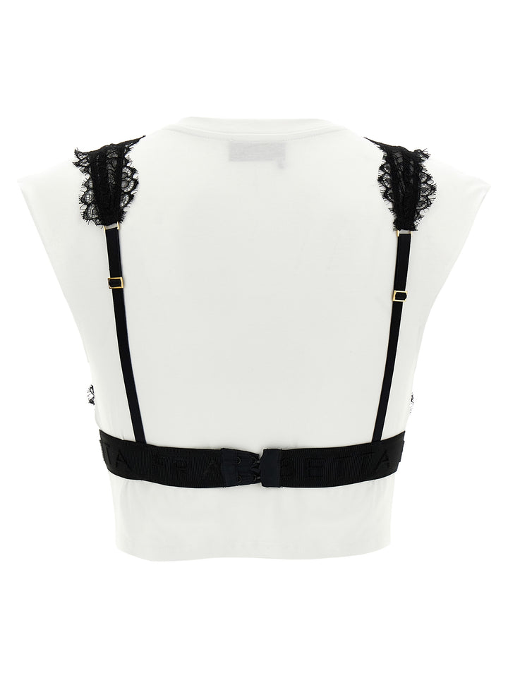 Bralette T Shirt Bianco/Nero