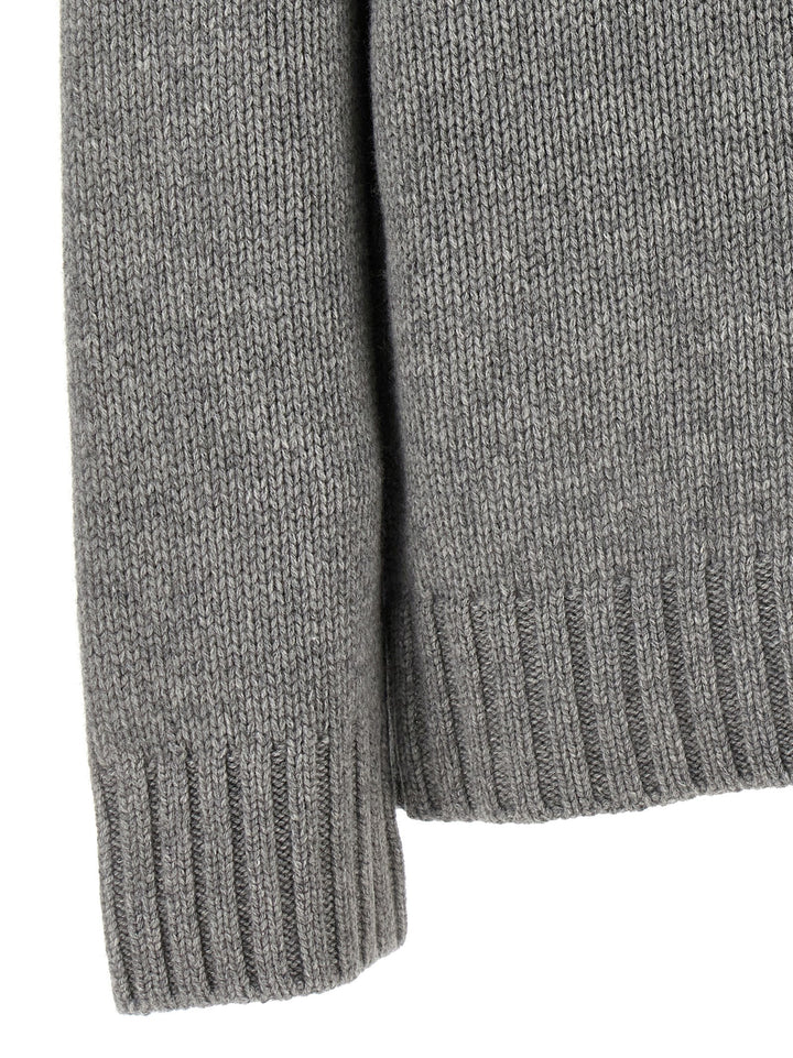 High Neck Sweater Maglioni Grigio