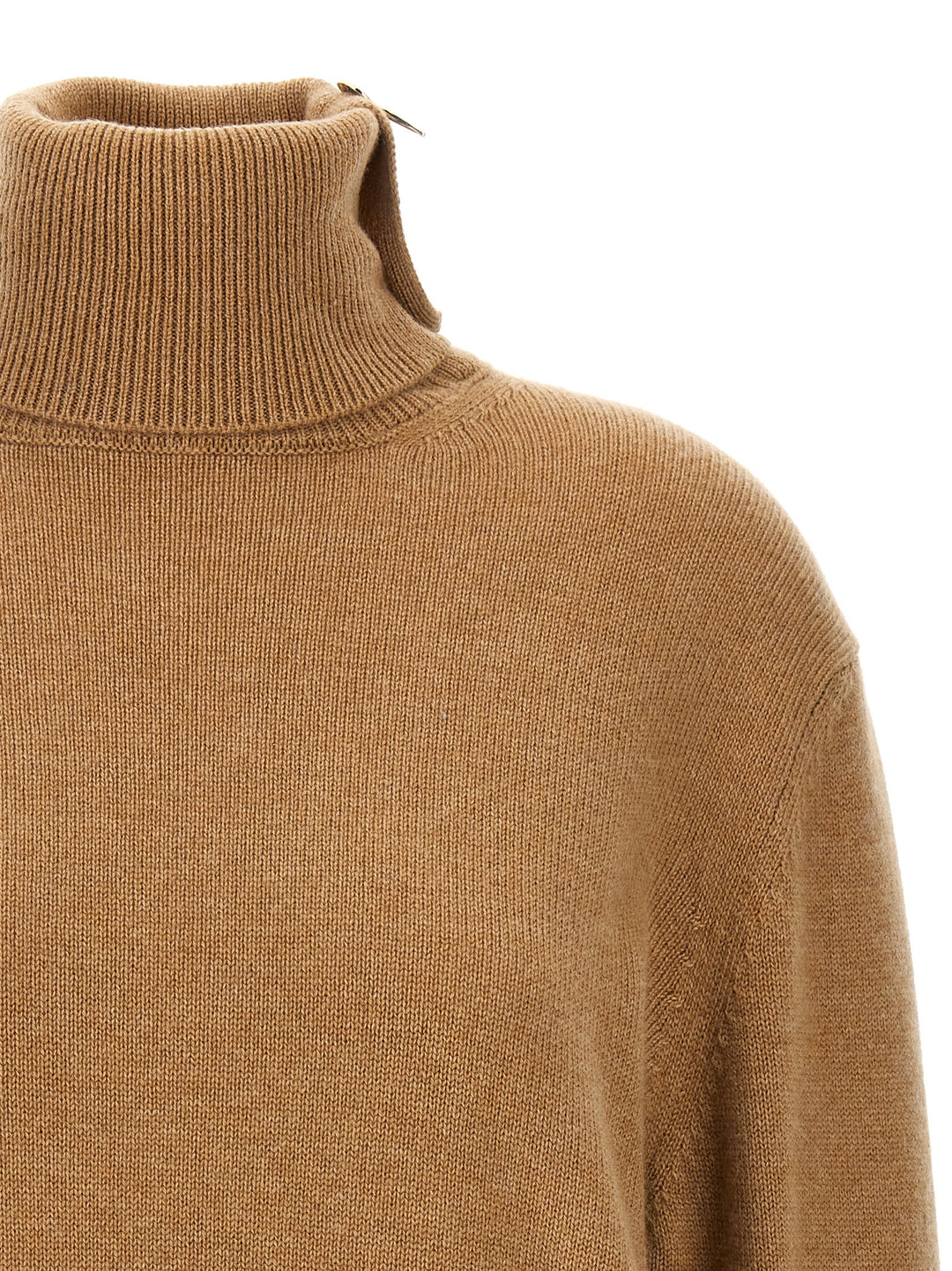 High Neck Sweater Maglioni Beige