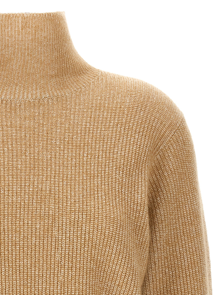 High Neck Sweater Maglioni Beige