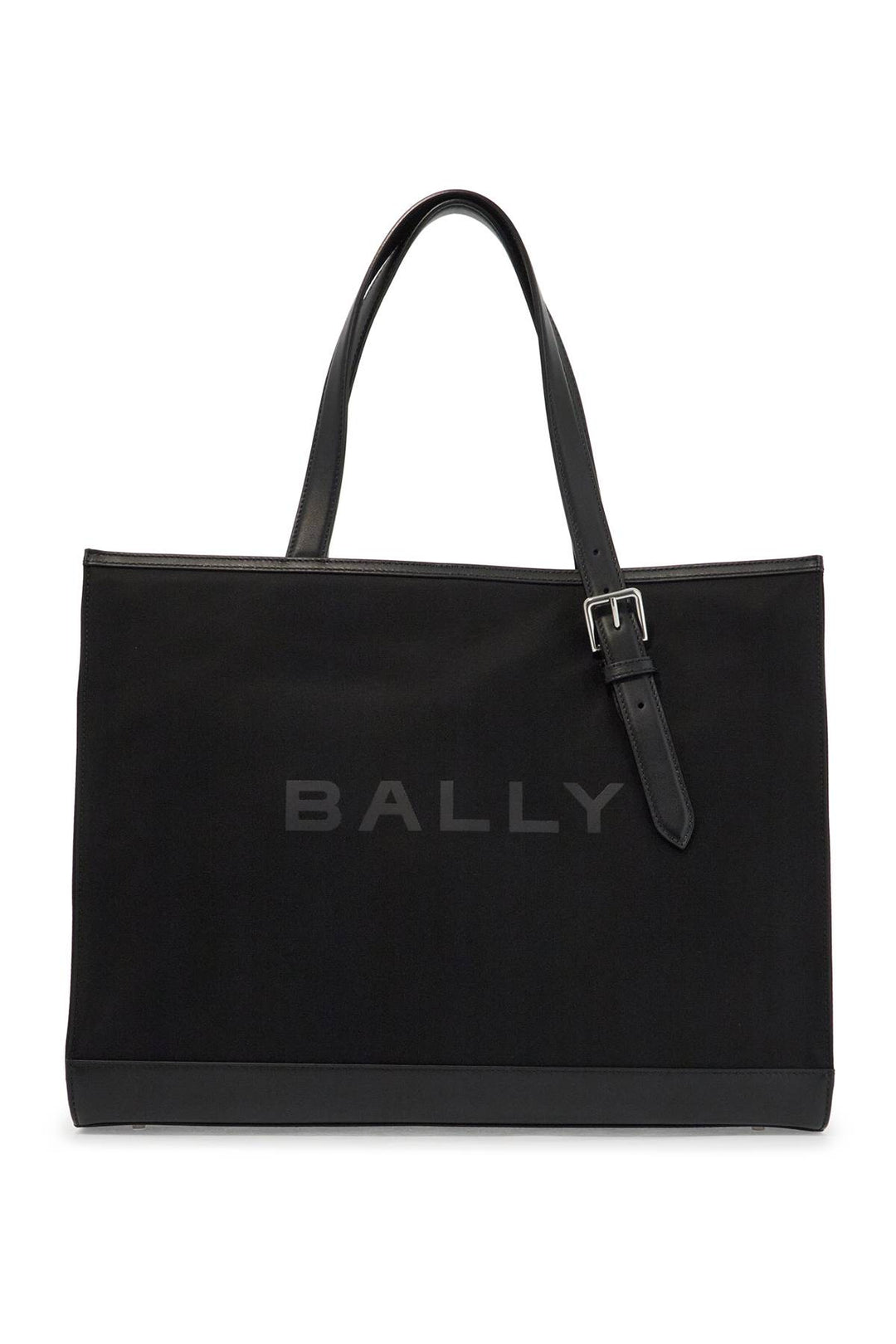 Borsa Tote E/W In Nylon E Pelle