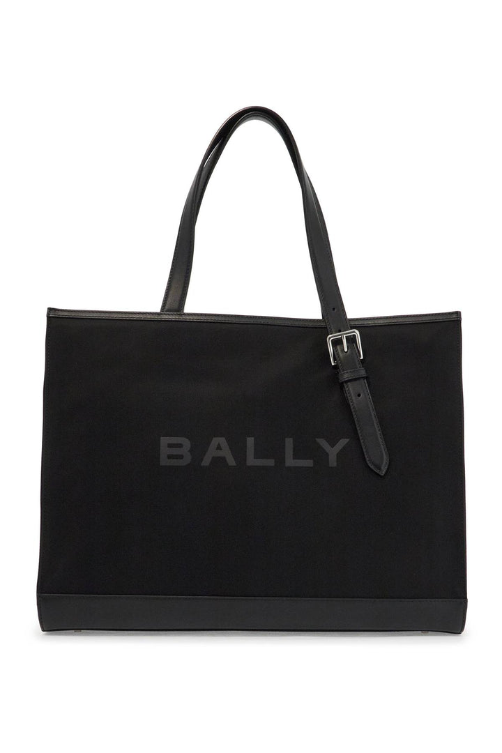 Borsa Tote E/W In Nylon E Pelle