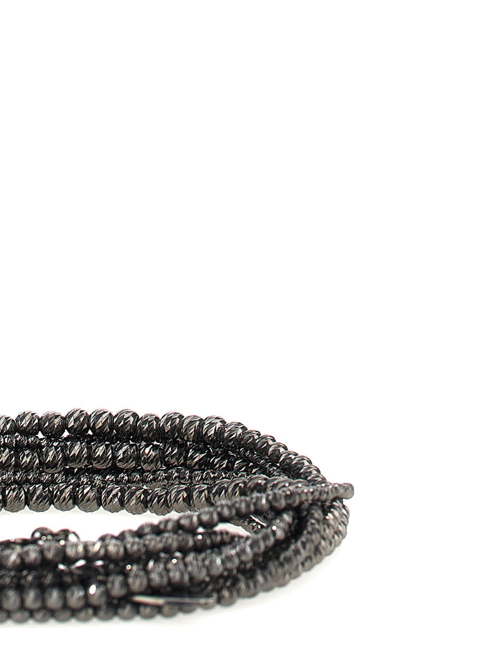 Silver Bracelet Gioielli Nero