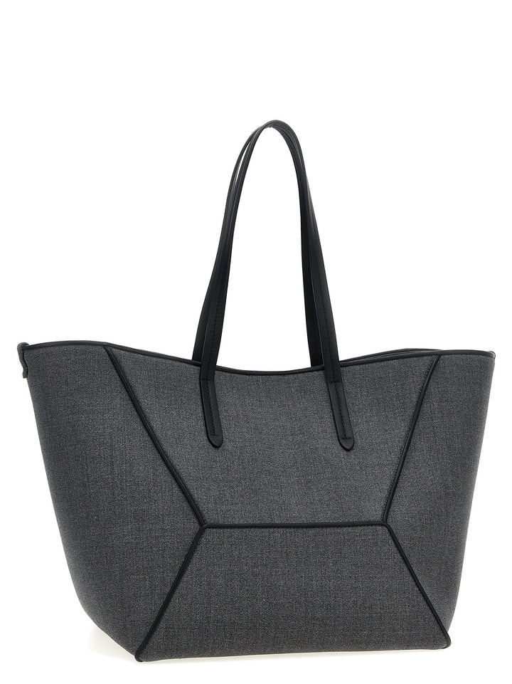 Monile Tote Grigio