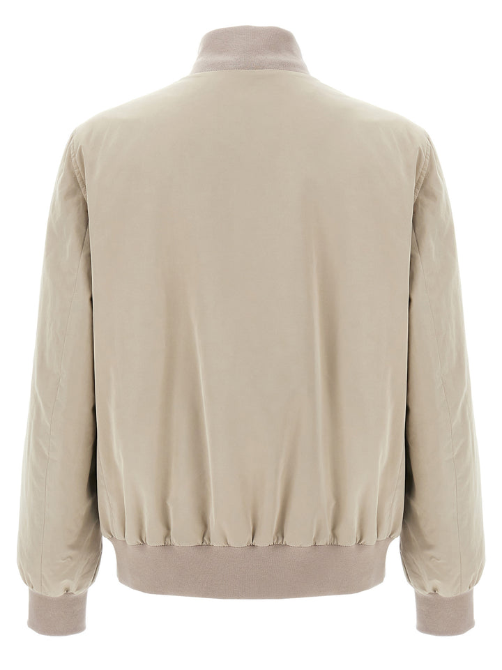 Water Repellent Bomber Jacket Giacche Beige