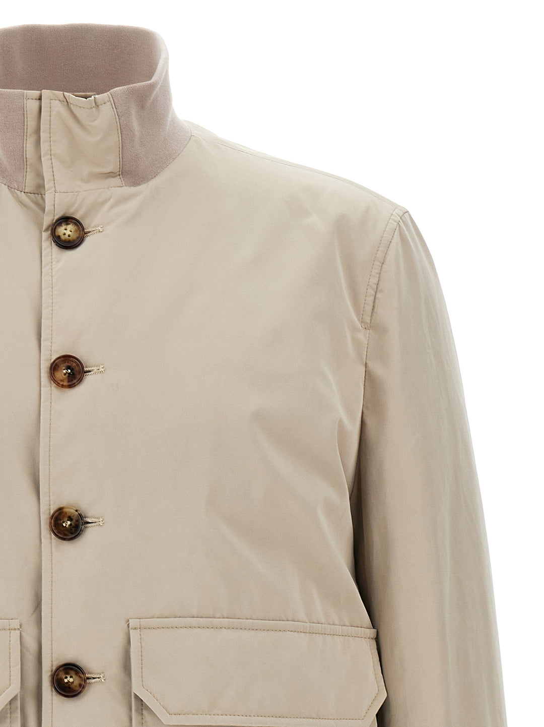 Water Repellent Bomber Jacket Giacche Beige