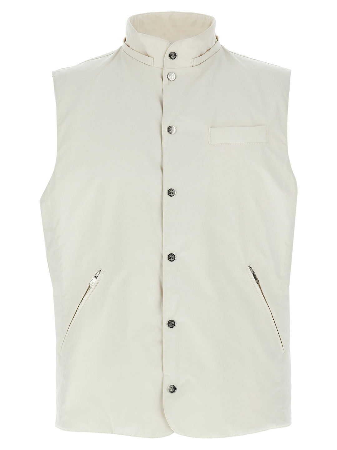 Water-Repellent Vest Gilet Bianco