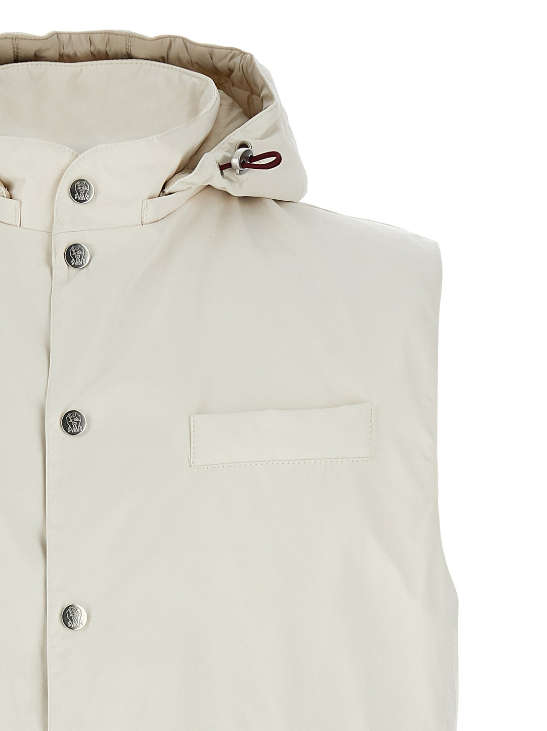 Water-Repellent Vest Gilet Bianco