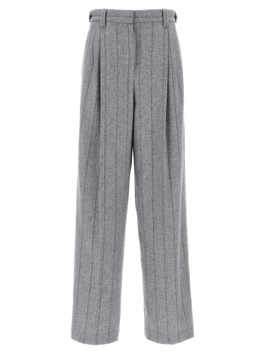 Pinstripe Pantaloni Grigio