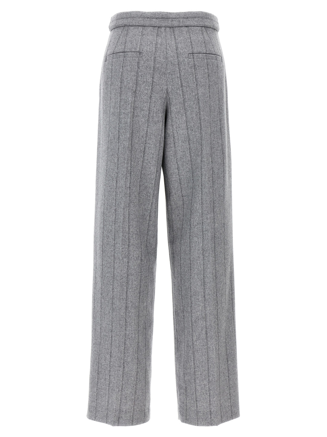 Pinstripe Pantaloni Grigio