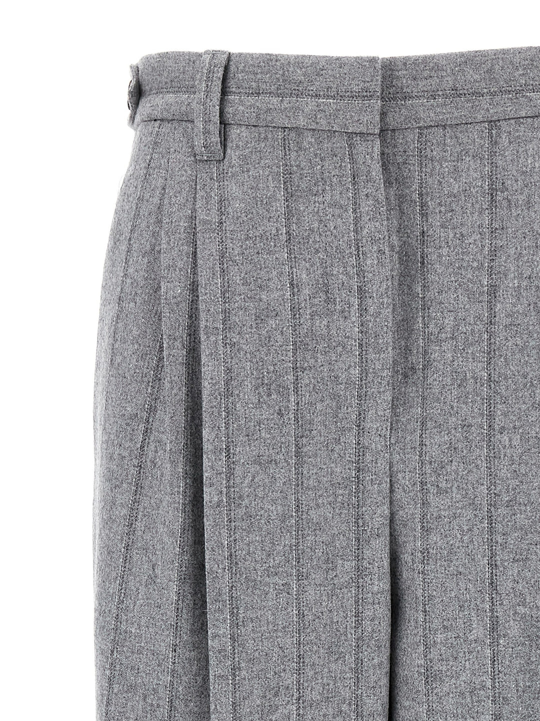 Pinstripe Pantaloni Grigio