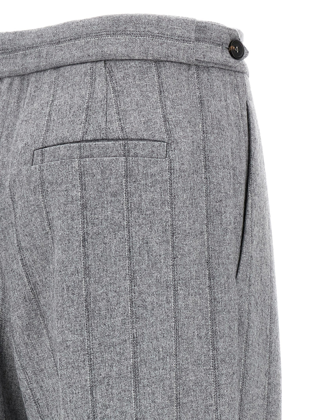 Pinstripe Pantaloni Grigio