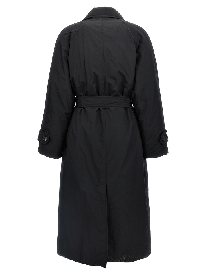 Padded Long Belt Down Jacket Giacche Nero