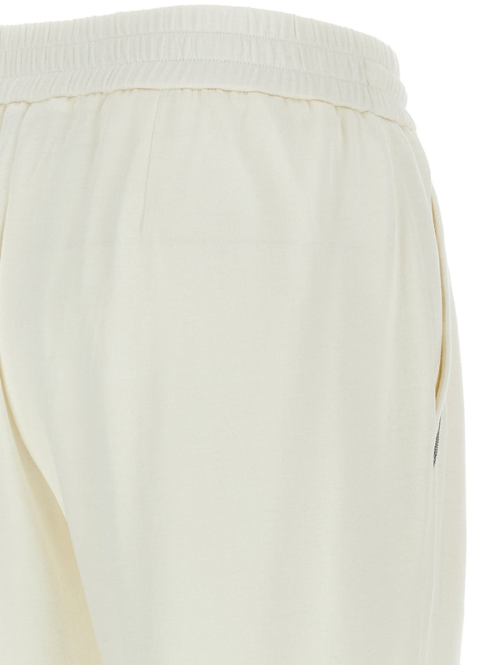 Monile Joggers Pantaloni Bianco