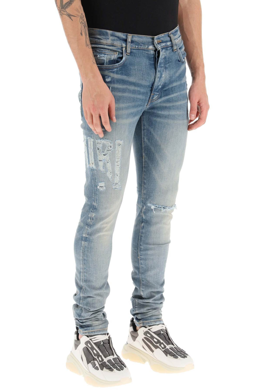 Jeans 'Distressed Logo'