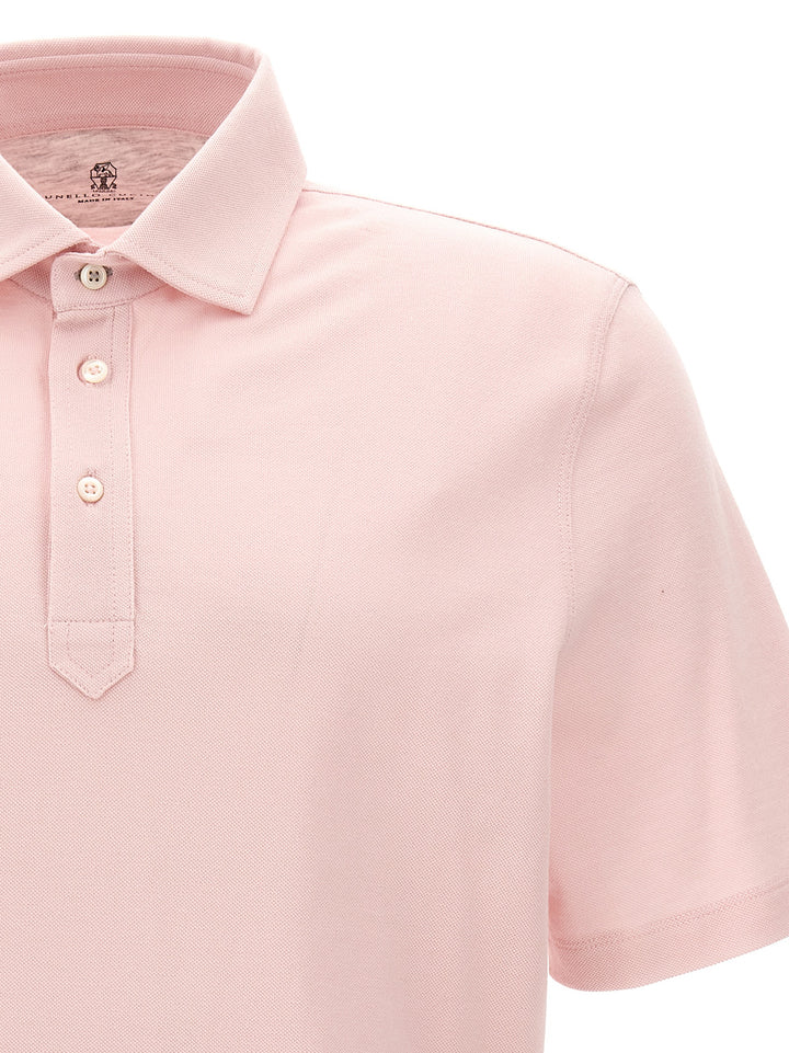 Piqué Cotton  Shirt Polo Rosa