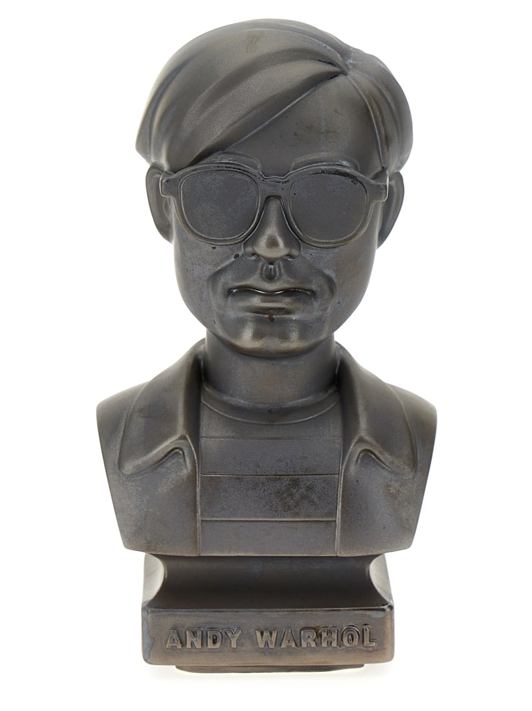 Andy Warhol 60s Bust 8" Ceramic Figure Decorative Accessories Grigio