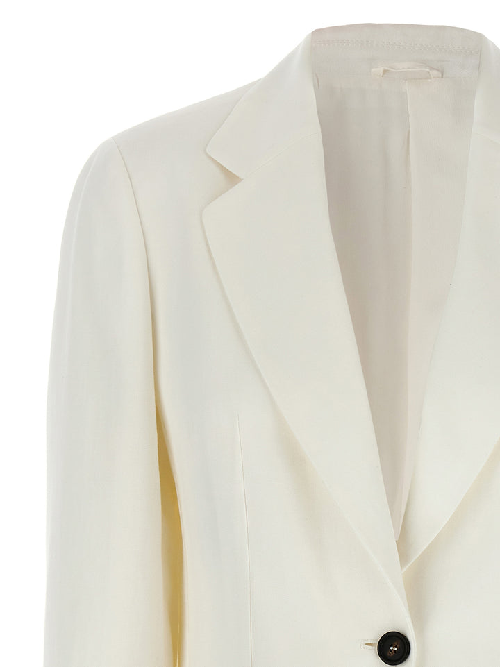 Single-Breasted Blazer Blazer And Suits Bianco