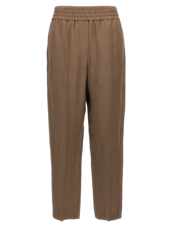 Linen Trousers Pantaloni Marrone