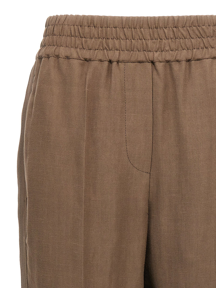 Linen Trousers Pantaloni Marrone