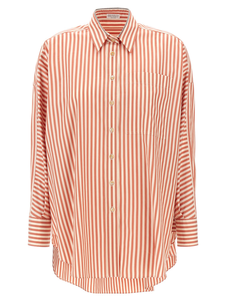 Striped Shirt Camicie Arancione