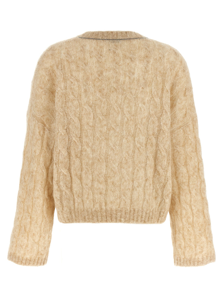 Braided Sweater Maglioni Beige