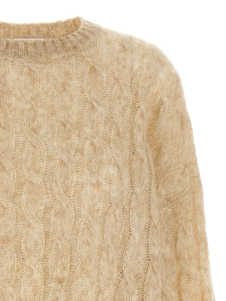 Braided Sweater Maglioni Beige