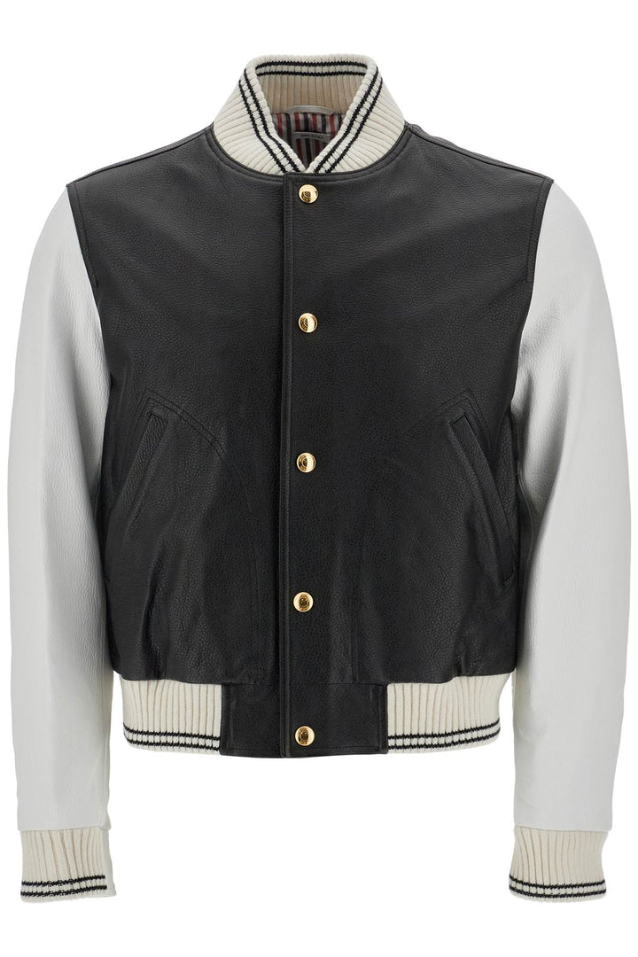 Bomber Varsity In Pelle