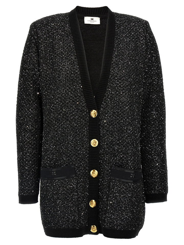 Sequin Cardigan Maglioni Nero