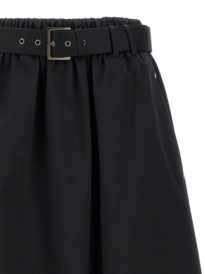 Belt Skirt Gonne Nero