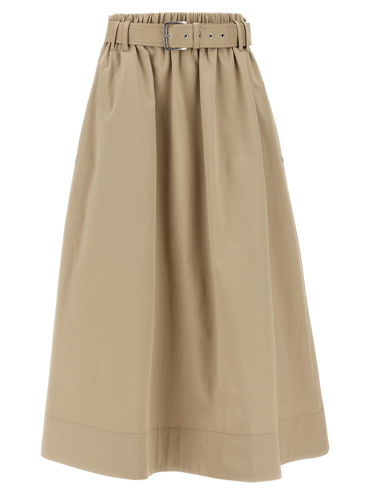 Belt Skirt Gonne Beige