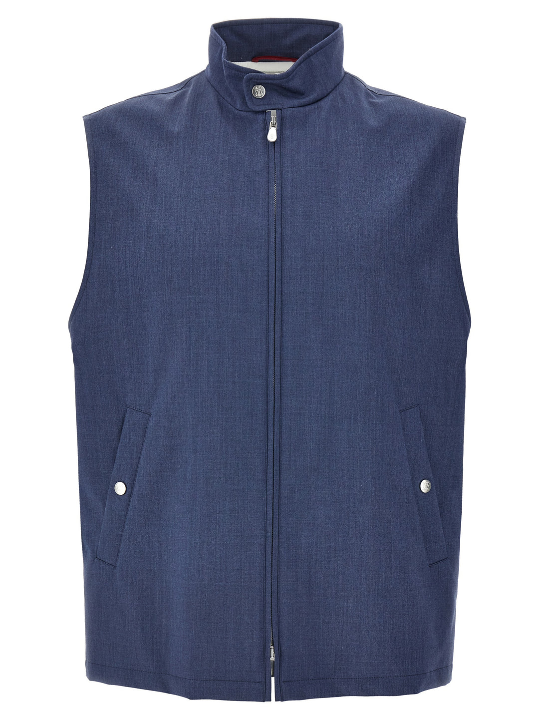 Wool Vest Gilet Blu