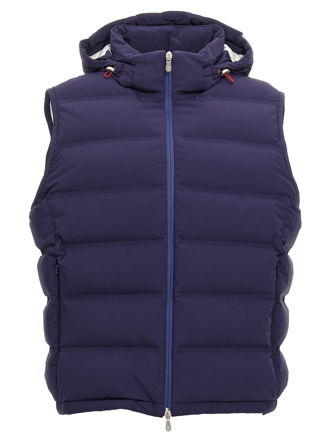 Hooded Vest Gilet Blu