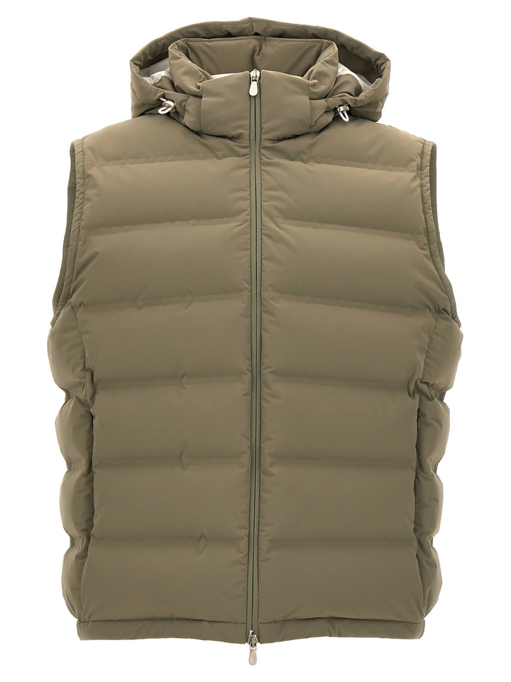 Hooded Vest Gilet Verde