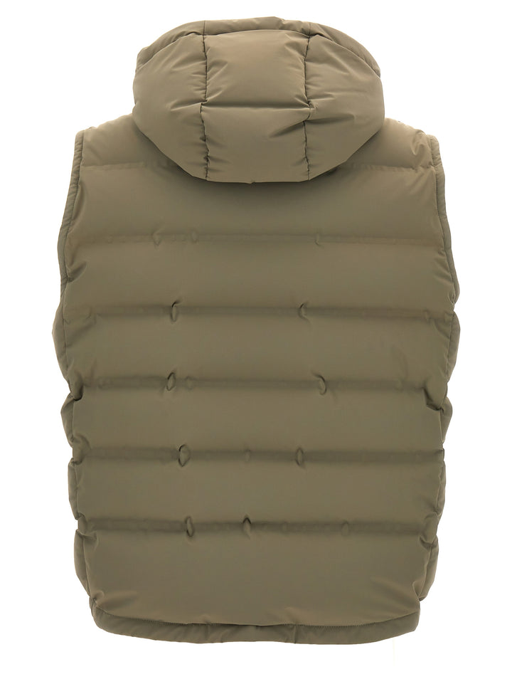 Hooded Vest Gilet Verde