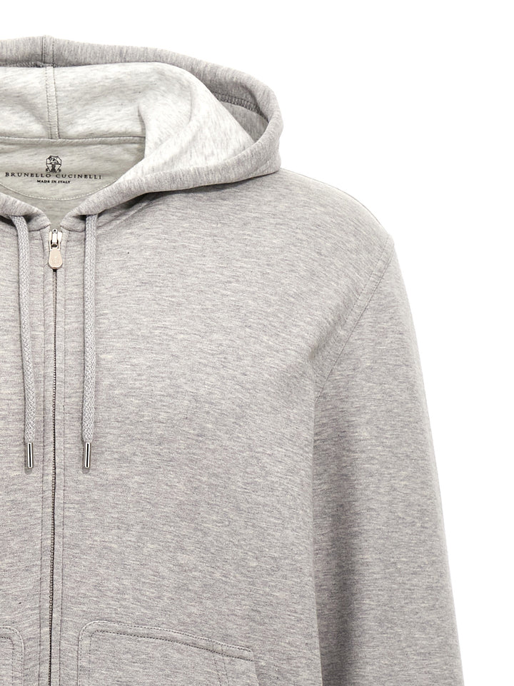 Hoodie Felpe Grigio