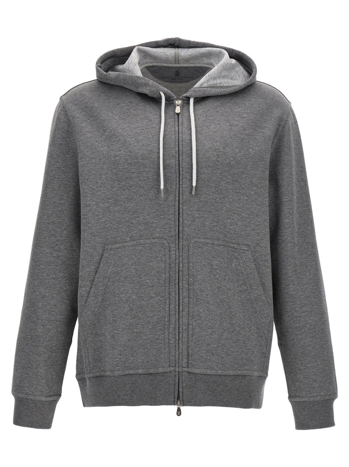 Hoodie Felpe Grigio