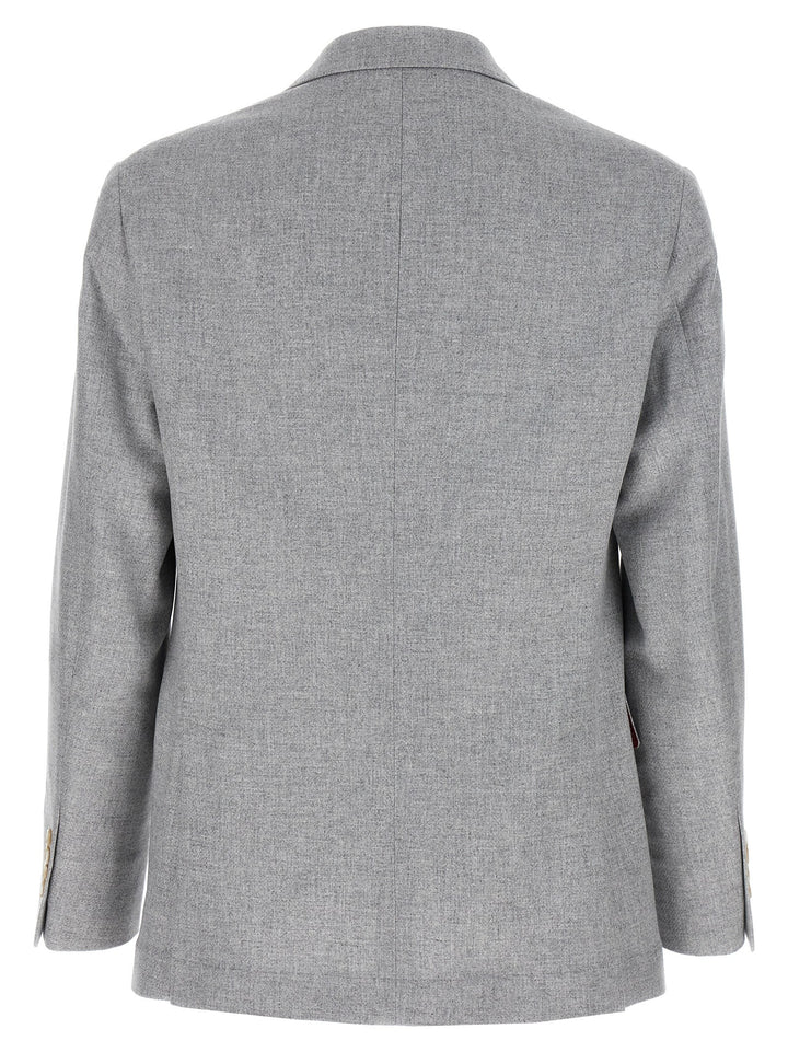 Single-Breasted Blazer Grigio