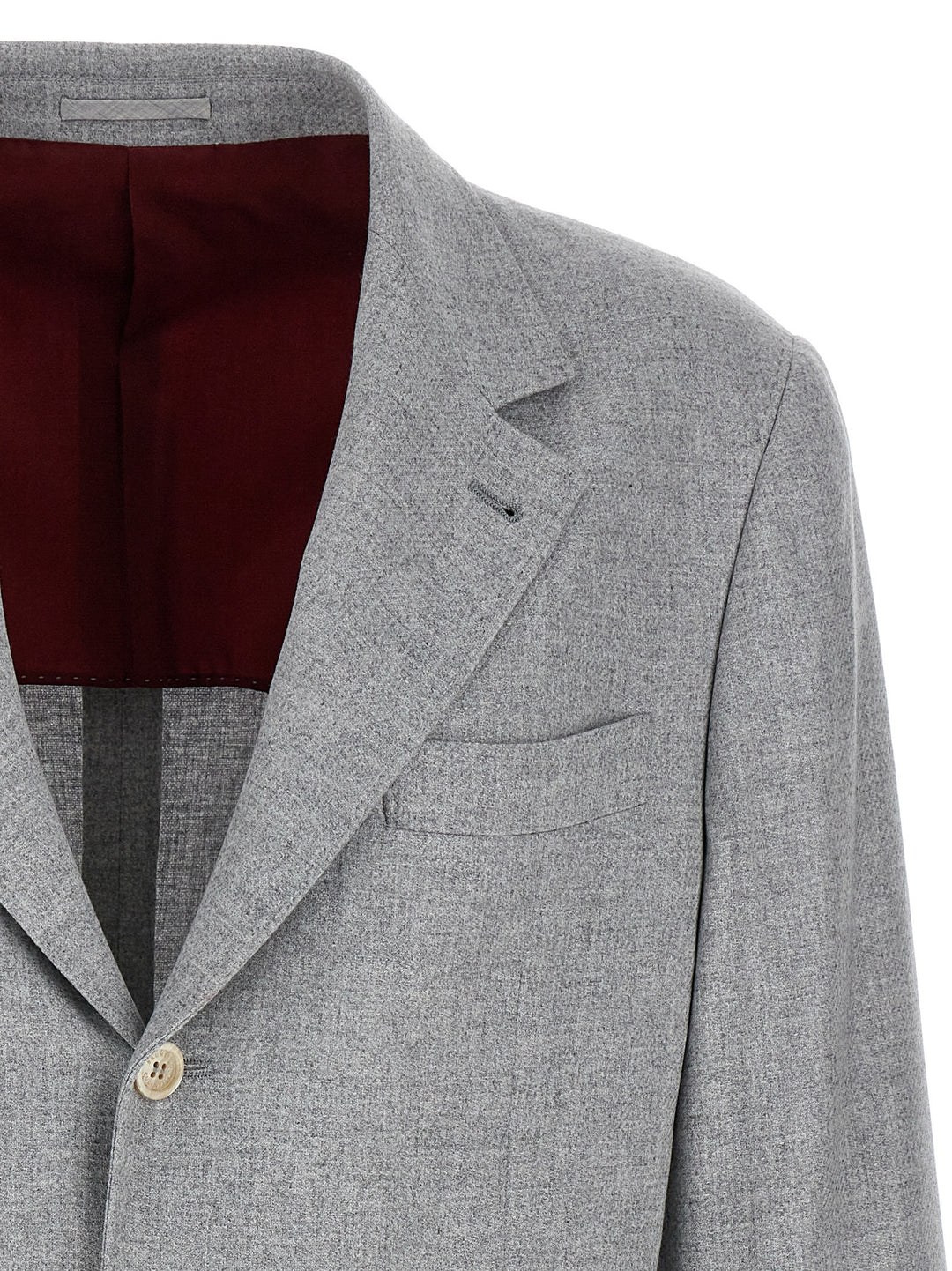 Single-Breasted Blazer Grigio